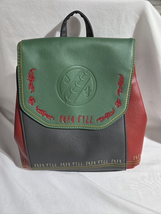 NWT Danielle Nicole x Star Wars Boba Fett Mini Backpack Purse Faux Leather main image 2